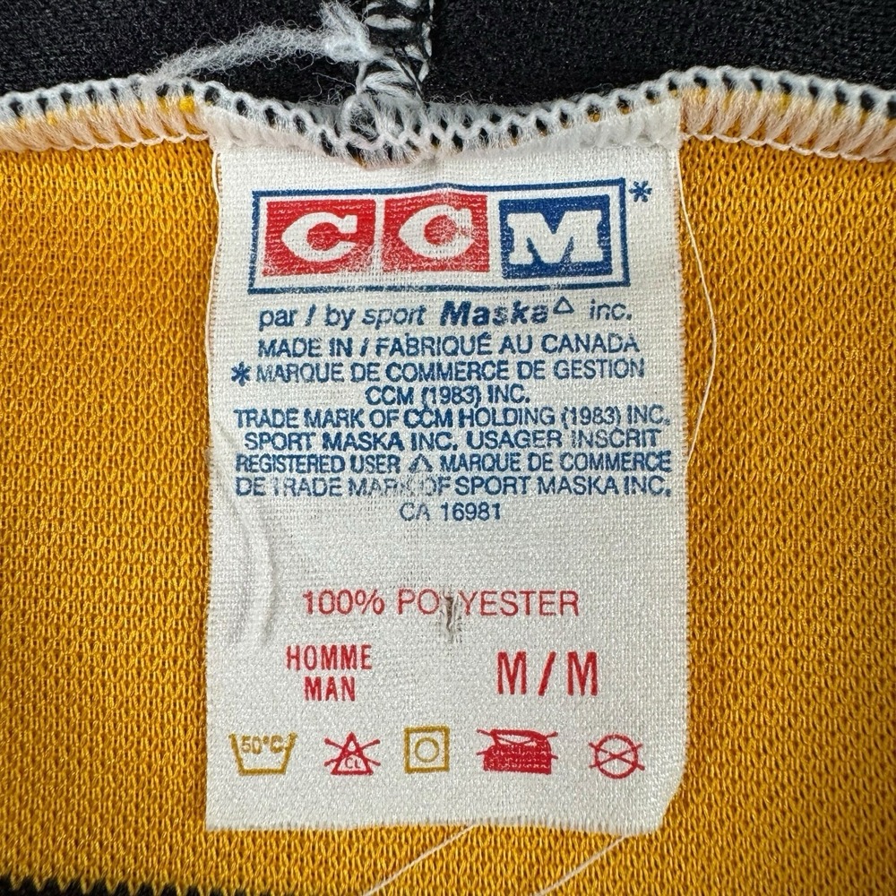 Vintage 90s NHL Boston Bruins Turn Back The Clock Jersey Sz M CCM Maska Hockey - Picture 3 of 5